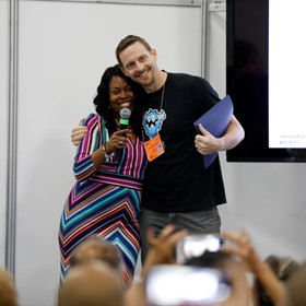 '' Thought Control '' y empresas de puesta en marcha de juegos de aprendizaje en el círculo de ganadores en la competencia ISTE 2017 Pitch Fest