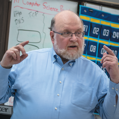 Joe Kmoch – one of ISTE’s longest-serving members – has a long history of advocating for computer science in schools.