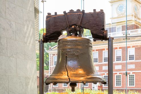 La campana de la libertad en Filadelfia