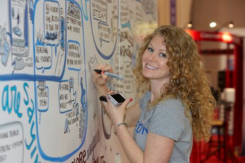 Un educador intentó hacer sketchnoting.
