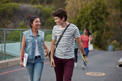 Two students talking